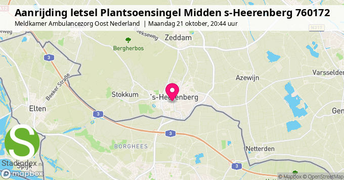 Aanrijding letsel Plantsoensingel Midden s-Heerenberg 760172