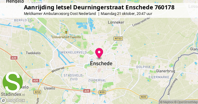 Aanrijding letsel Deurningerstraat Enschede 760178