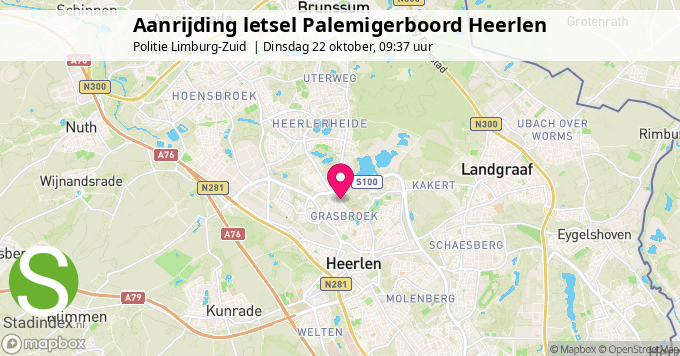 Aanrijding letsel Palemigerboord Heerlen