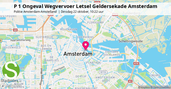 P 1 Ongeval Wegvervoer Letsel Geldersekade Amsterdam