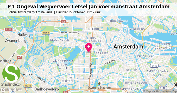 P 1 Ongeval Wegvervoer Letsel Jan Voermanstraat Amsterdam