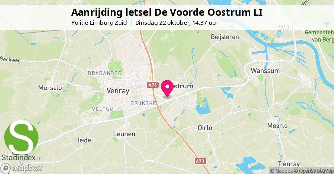 Aanrijding letsel De Voorde Oostrum LI