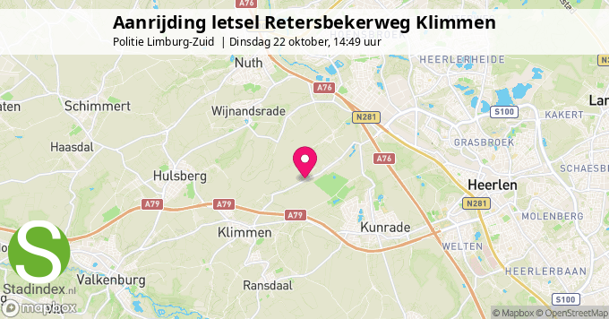 Aanrijding letsel Retersbekerweg Klimmen