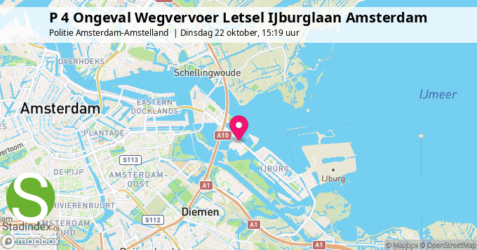 P 4 Ongeval Wegvervoer Letsel IJburglaan Amsterdam