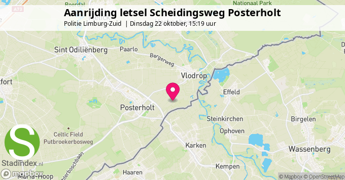 Aanrijding letsel Scheidingsweg Posterholt