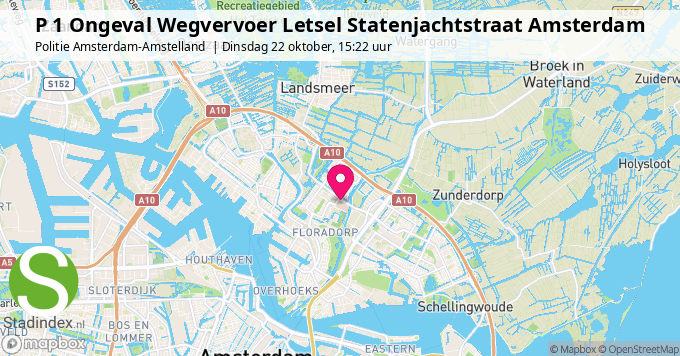 P 1 Ongeval Wegvervoer Letsel Statenjachtstraat Amsterdam