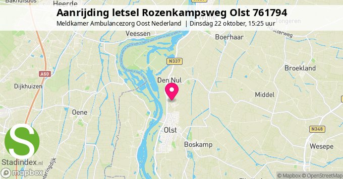 Aanrijding letsel Rozenkampsweg Olst 761794