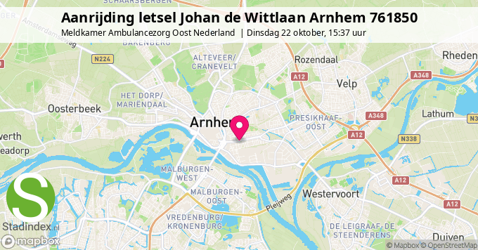 Aanrijding letsel Johan de Wittlaan Arnhem 761850