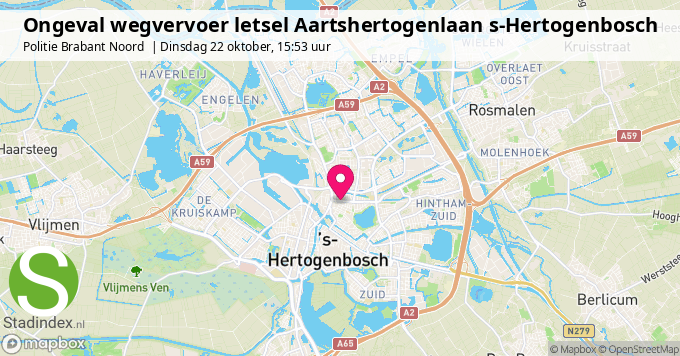 Ongeval wegvervoer letsel Aartshertogenlaan s-Hertogenbosch