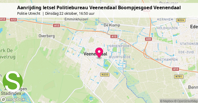 Aanrijding letsel Politiebureau Veenendaal Boompjesgoed Veenendaal