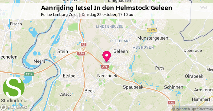 Aanrijding letsel In den Helmstock Geleen