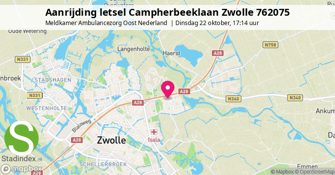 Aanrijding letsel Campherbeeklaan Zwolle 762075