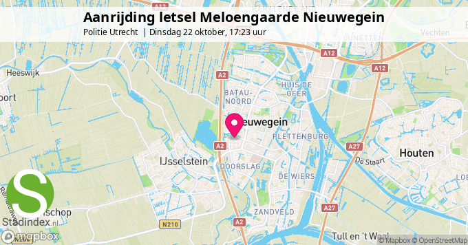 Aanrijding letsel Meloengaarde Nieuwegein