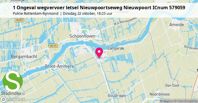 1 Ongeval wegvervoer letsel Nieuwpoortseweg Nieuwpoort ICnum 579059