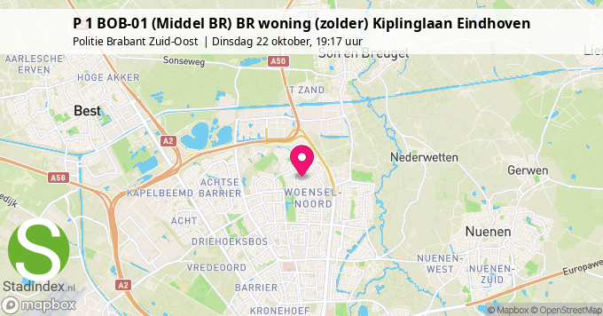 P 1 BOB-01 (Middel BR) BR woning (zolder) Kiplinglaan Eindhoven