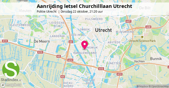 Aanrijding letsel Churchilllaan Utrecht