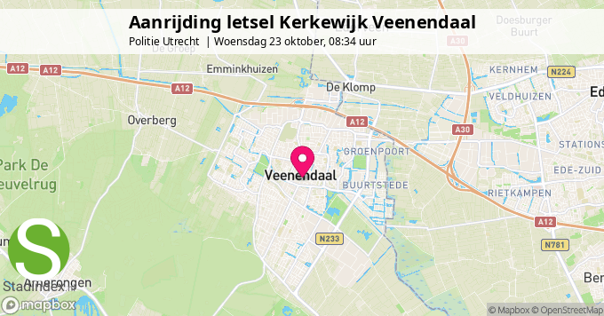 Aanrijding letsel Kerkewijk Veenendaal