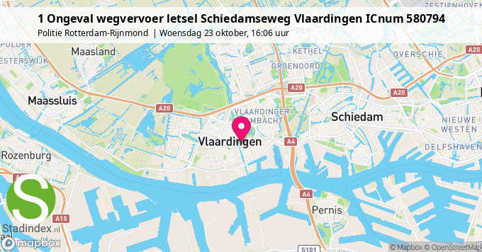 1 Ongeval wegvervoer letsel Schiedamseweg Vlaardingen ICnum 580794