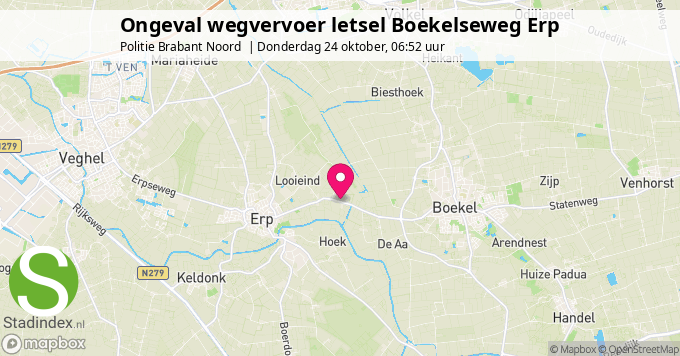 Ongeval wegvervoer letsel Boekelseweg Erp