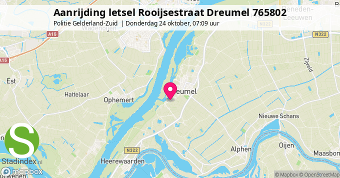 Aanrijding letsel Rooijsestraat Dreumel 765802