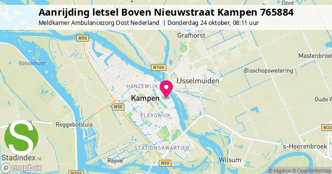 Aanrijding letsel Boven Nieuwstraat Kampen 765884