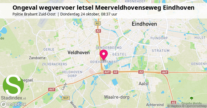 Ongeval wegvervoer letsel Meerveldhovenseweg Eindhoven