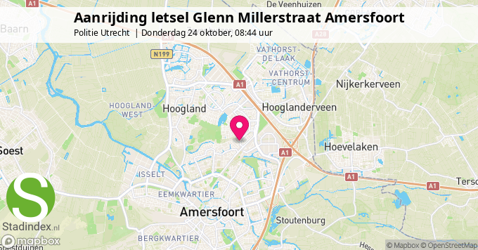 Aanrijding letsel Glenn Millerstraat Amersfoort