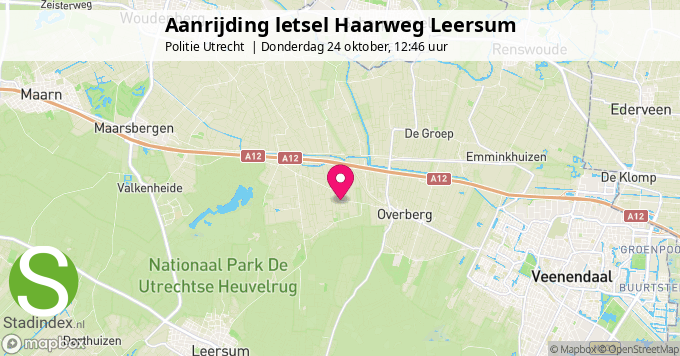 Aanrijding letsel Haarweg Leersum