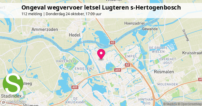 Ongeval wegvervoer letsel Lugteren s-Hertogenbosch