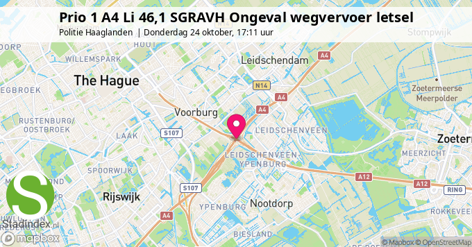 Prio 1 A4 Li 46,1 SGRAVH Ongeval wegvervoer letsel