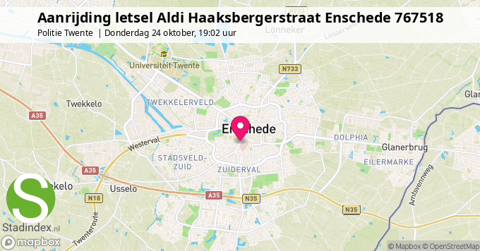 Aanrijding letsel Aldi Haaksbergerstraat Enschede 767518