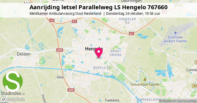 Aanrijding letsel Parallelweg LS Hengelo 767660