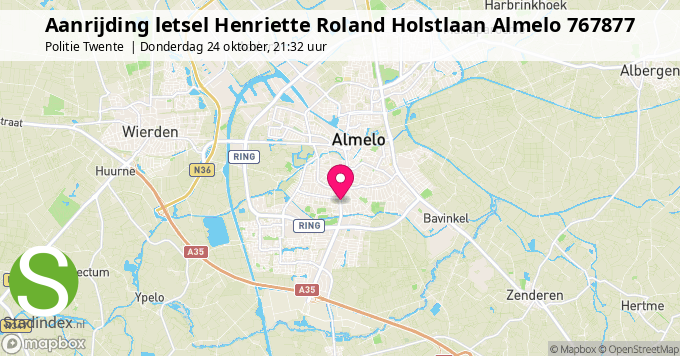 Aanrijding letsel Henriette Roland Holstlaan Almelo 767877