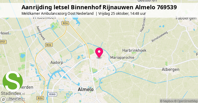 Aanrijding letsel Binnenhof Rijnauwen Almelo 769539