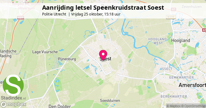 Aanrijding letsel Speenkruidstraat Soest