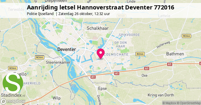 Aanrijding letsel Hannoverstraat Deventer 772016