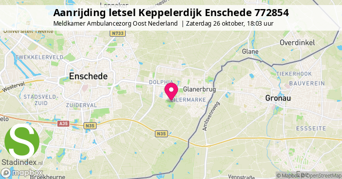 Aanrijding letsel Keppelerdijk Enschede 772854