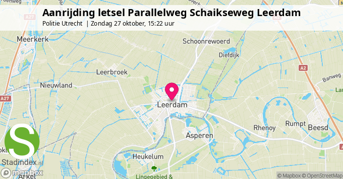 Aanrijding letsel Parallelweg Schaikseweg Leerdam