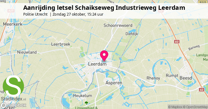 Aanrijding letsel Schaikseweg Industrieweg Leerdam