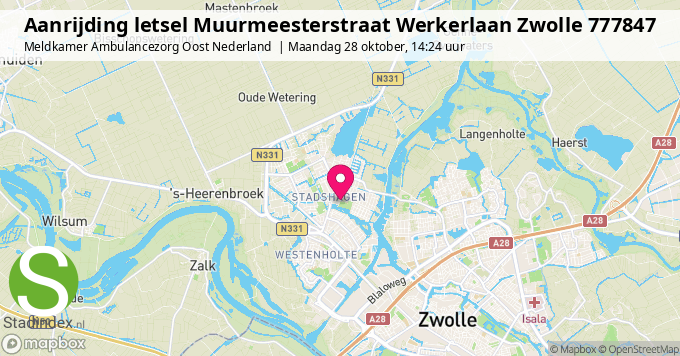 Aanrijding letsel Muurmeesterstraat Werkerlaan Zwolle 777847