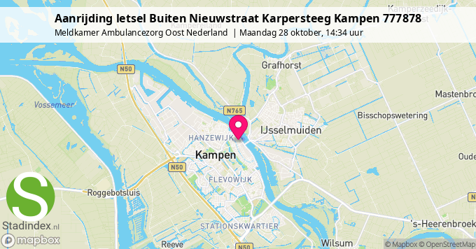 Aanrijding letsel Buiten Nieuwstraat Karpersteeg Kampen 777878