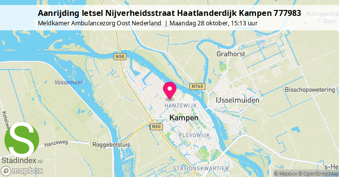 Aanrijding letsel Nijverheidsstraat Haatlanderdijk Kampen 777983