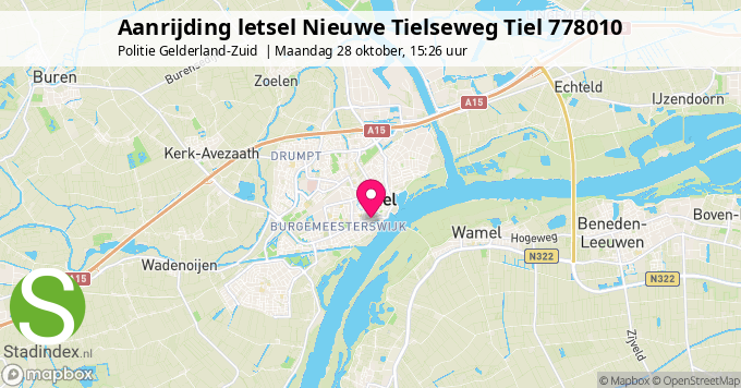 Aanrijding letsel Nieuwe Tielseweg Tiel 778010