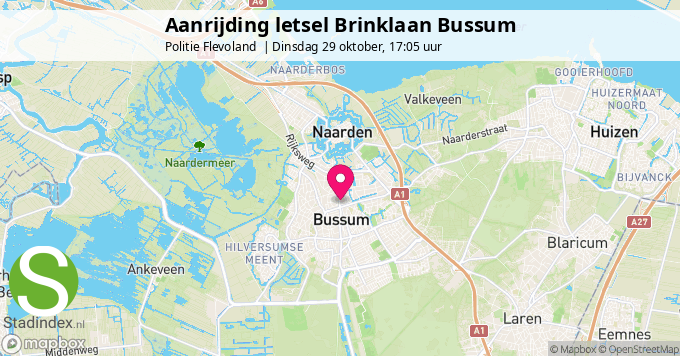 Aanrijding letsel Brinklaan Bussum