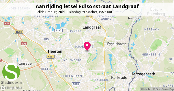 Aanrijding letsel Edisonstraat Landgraaf