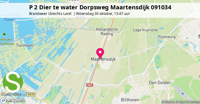 P 2 Dier te water Dorpsweg Maartensdijk 091034