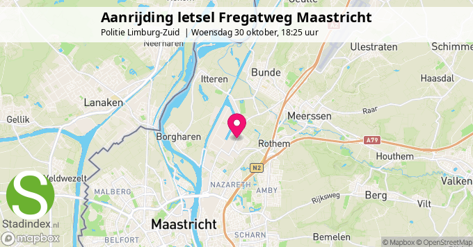 Aanrijding letsel Fregatweg Maastricht