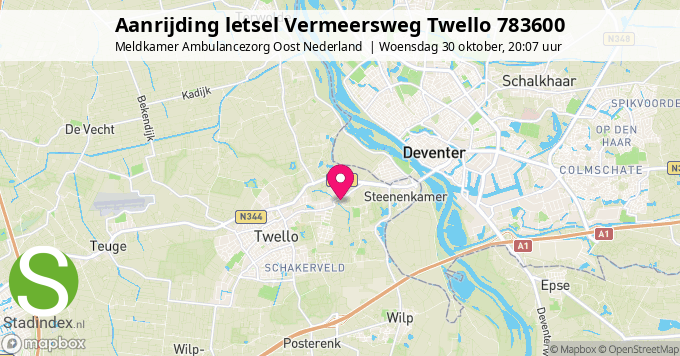 Aanrijding letsel Vermeersweg Twello 783600