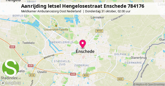 Aanrijding letsel Hengelosestraat Enschede 784176