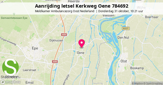 Aanrijding letsel Kerkweg Oene 784692